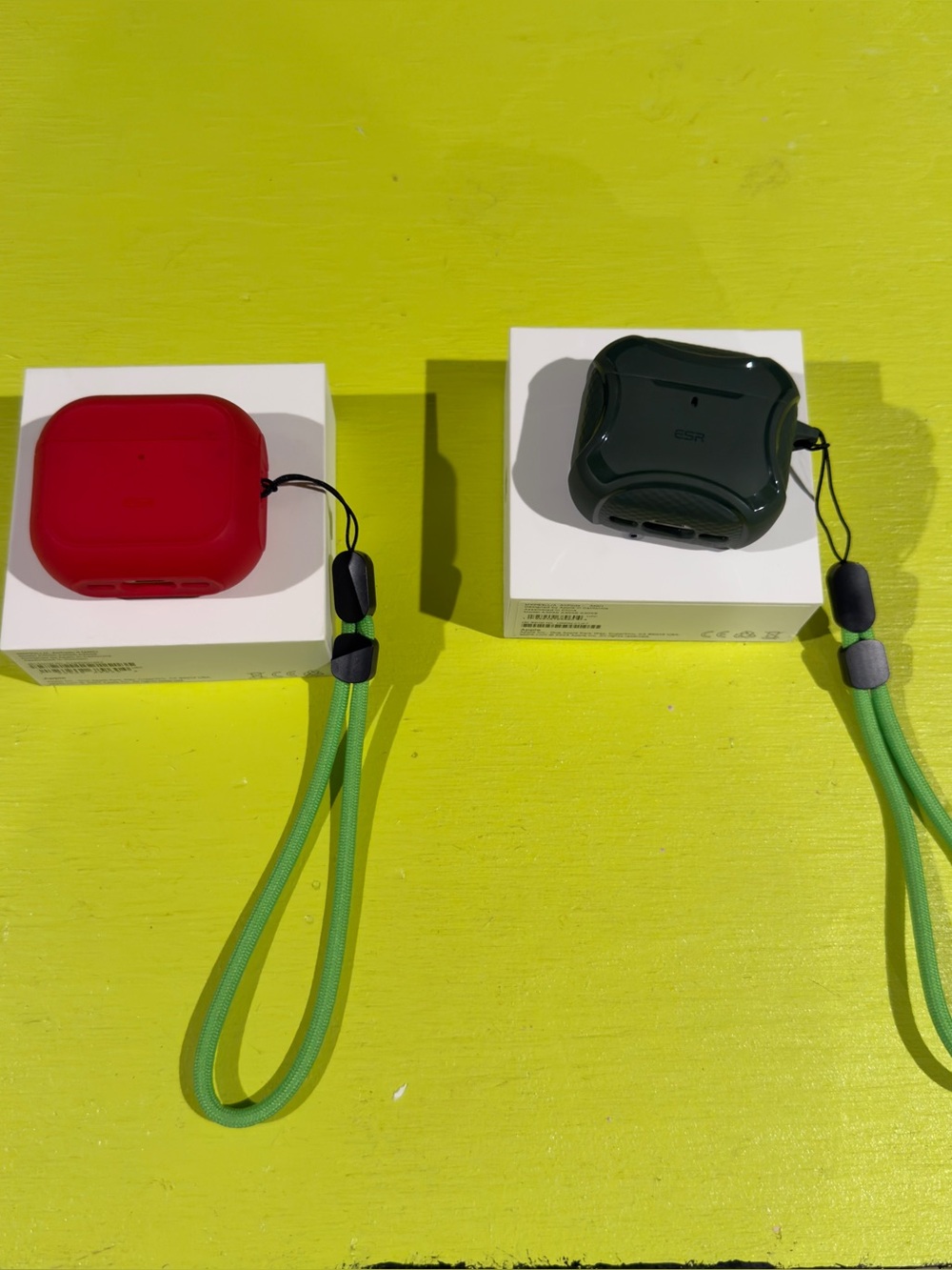 Apple AirPods Gen 4 ANC. Red and Green case. Apple care.